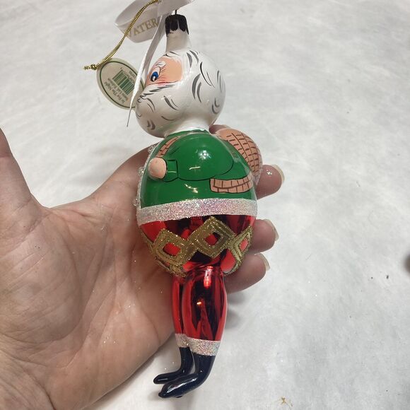 Waterford Glass Limited Ed Christmas Ornament 'In For The Night Santa' w/ Box - Picture 3 of 10